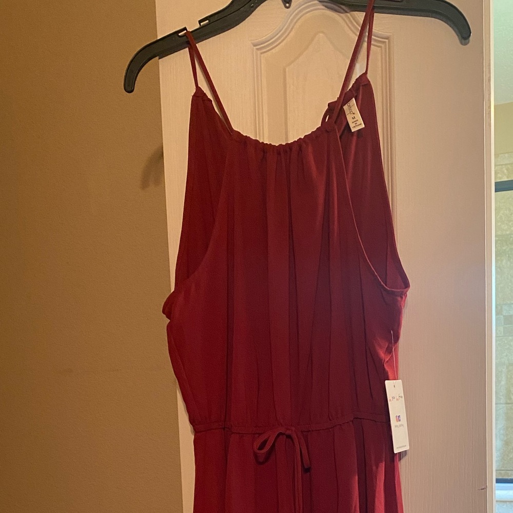 Brick Red halter style dress